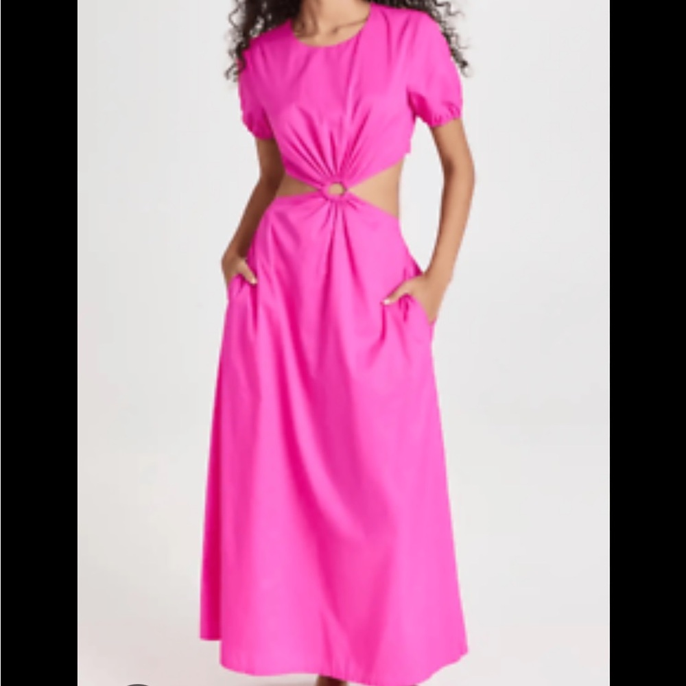 NEW Staud Calypso Cutout maxi Dress
Bougainvillea Pink, SMALL 1632 - Picture 2 of 9